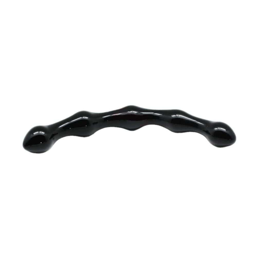 Black Personality Curved Glass Dildo, gallery view 3