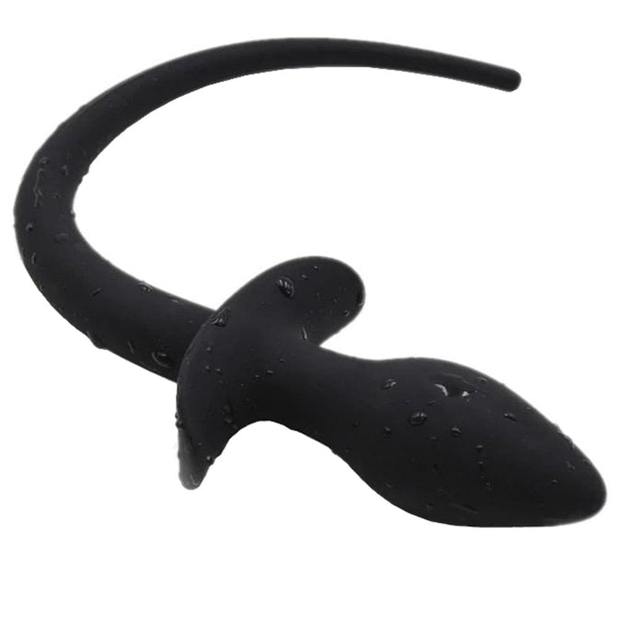 Classic Silicone Dog Tail Butt Plug 11 Inches Long, gallery view 2