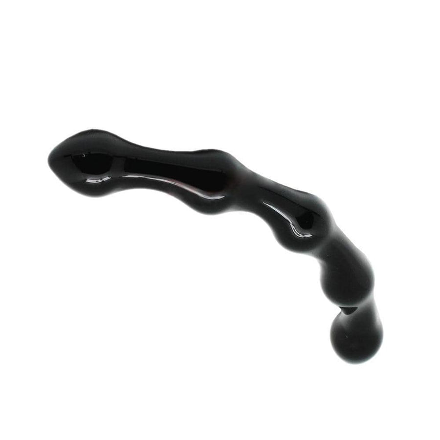 Black Personality Curved Glass Dildo, gallery view 5