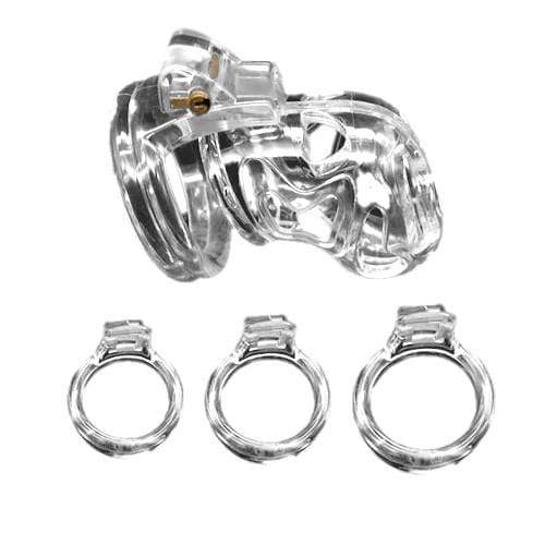 Piper Transparent Plastic Cock Cage 2.95 inches long, gallery view 3