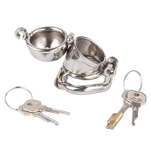 Eleanor Double Locked Cock Male Chastity Device 2.56 inches long, gallery view 8