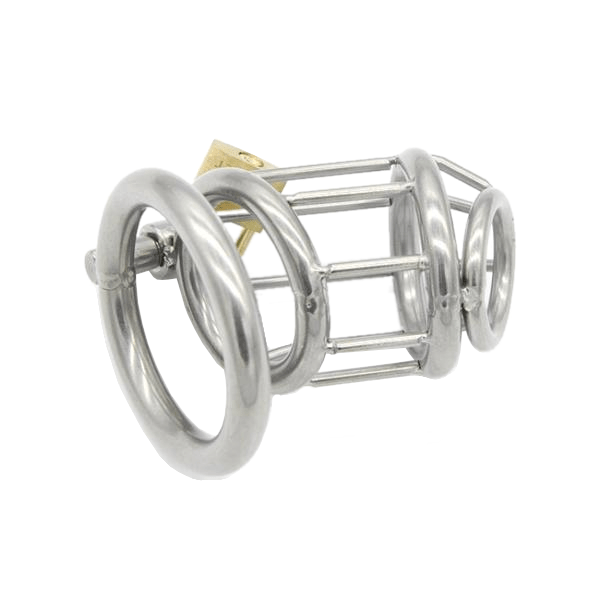 Hadley Metal Chastity Device 2.68 inches long, gallery view 3
