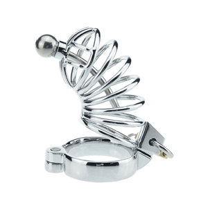 Zoey Caged Ring Metal Chastity Device