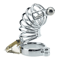 Load image into Gallery viewer, Zoey Caged Ring Metal Chastity Device
