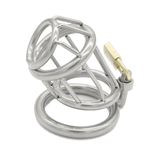 Hadley Metal Chastity Device 2.68 inches long product view
