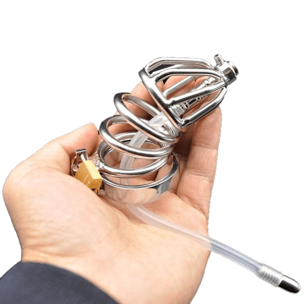 Mackenzie Metal Chastity Device 2.56 inches long, gallery view 3