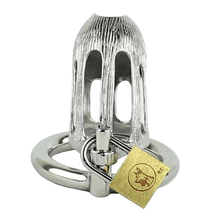Load image into Gallery viewer, Rylee Metal Chastity Device 2.28 inches long
