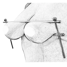Load image into Gallery viewer, BDSM Steel Rod Bondage Nipple Clamp
