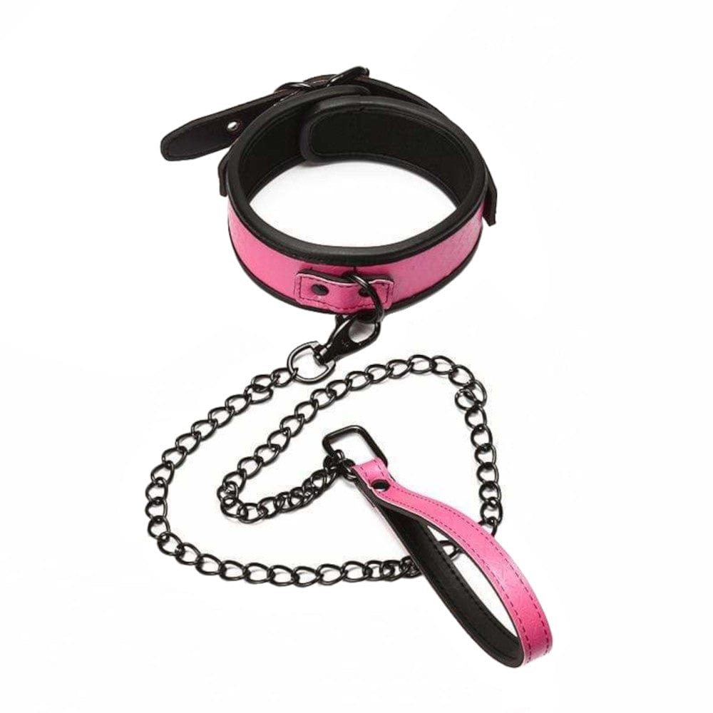 Sugar N Spice Leather Collar With Leash sissyloving Sugar N Spice Leather Collar With Leash sissyloving