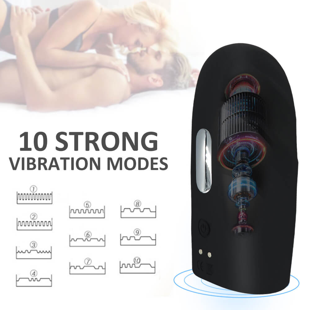 10 Frequency Vibration Massage Flip Integrated Masturbation Cups