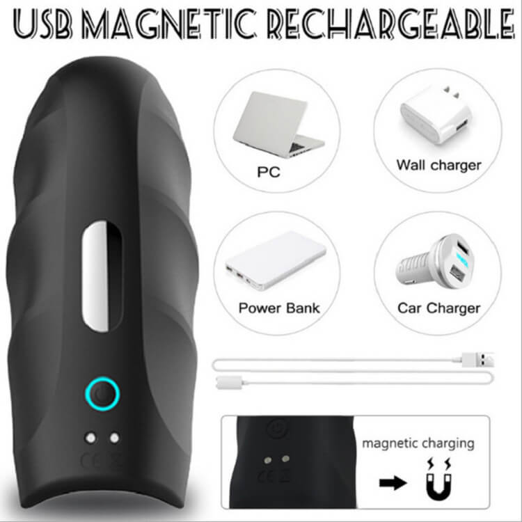 10 Frequency Vibration Massage Flip Integrated Masturbation Cups, gallery view 2
