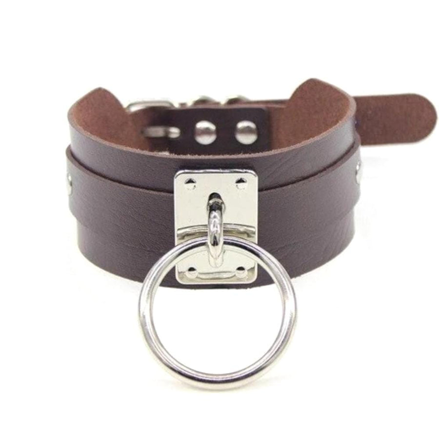 Total Domination Leather Slave Collar, gallery view 10