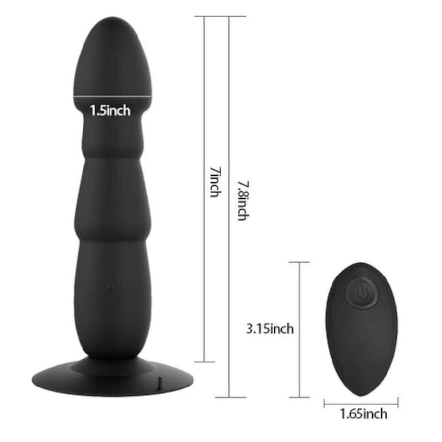 10-Speed Remote Controlled Vibrating Butt Plug, gallery view 11
