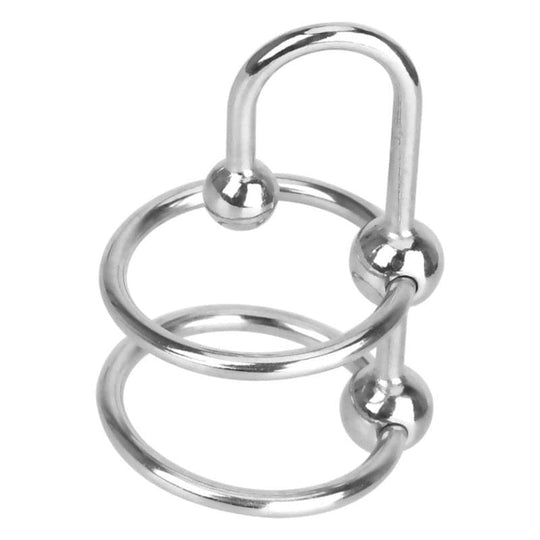 Dual Ringed Prince Albert Wand BDSM product view