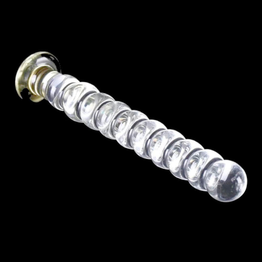 Luxurious Beaded 10 Inch Large Glass Dildo BDSM product view