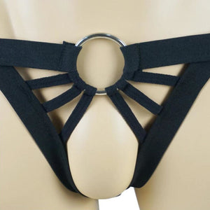 Crotchless Cock Ring Harness BDSM