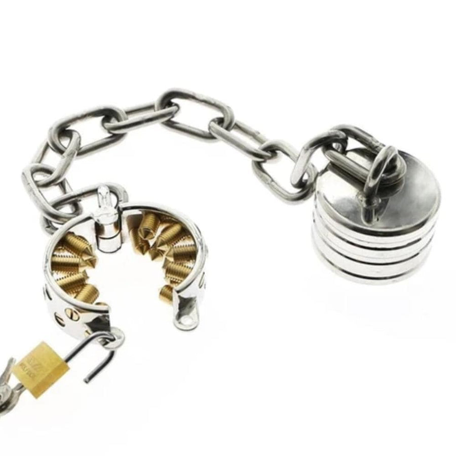 BDSM Spiked Ball Stretcher Shackle, gallery view 4