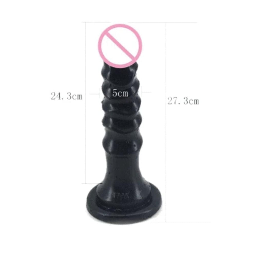 10 Inch Wavy Ridges Flexible Dildo, gallery view 11