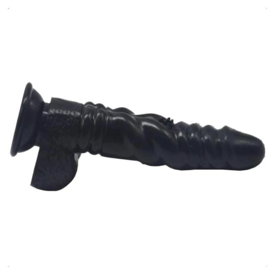 8 Inch Winding Ribbed Stimulator Knot Dildo, gallery view 11