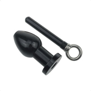 Hollow Inner Tube Metal Butt Plug 4.45 Inches Long sissyloving Hollow Inner Tube Metal Butt Plug 4.45 Inches Long sissyloving