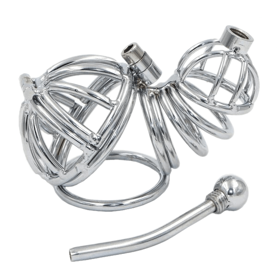 Brielle Metal Chastity Device 3.94 inches long product view