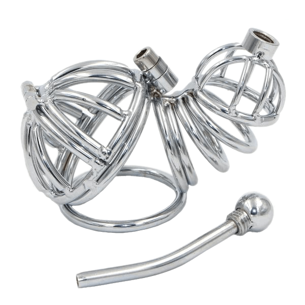 Brielle Metal Chastity Device 3.94 inches long product view
