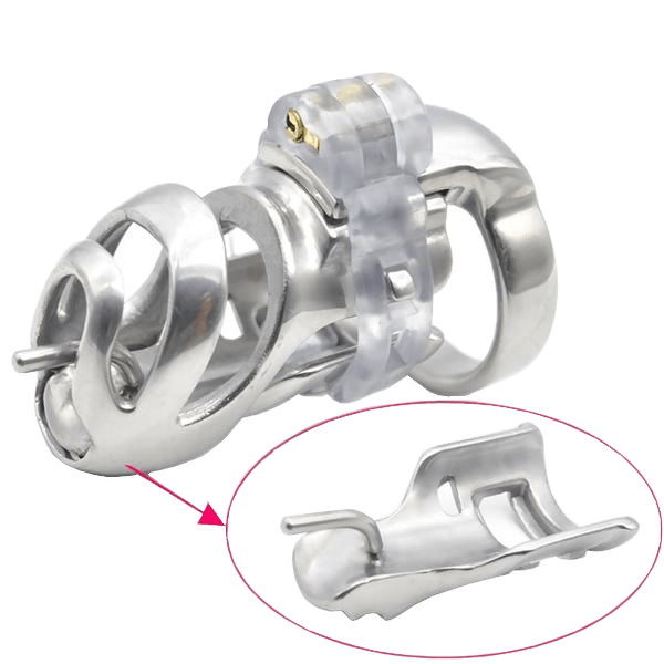 Emery Metal Chastity Cage 3.03 inches, gallery view 4