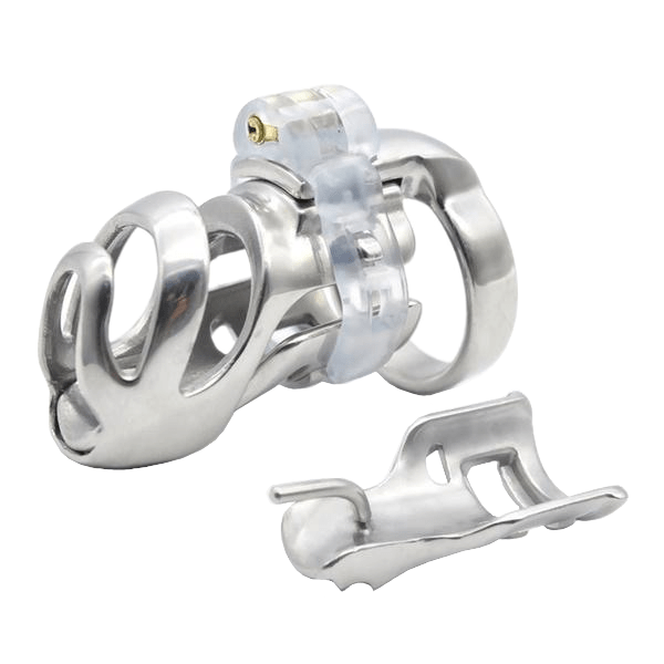 Emery Metal Chastity Cage 3.03 inches, gallery view 3