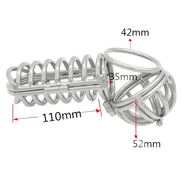 Josephine Metal Chastity Device 4.33 inches long, gallery view 6