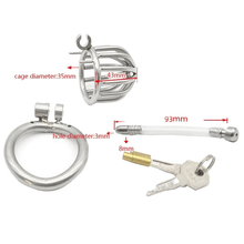 Load image into Gallery viewer, Alexa Metal Chastity Device 1.69 inches long
