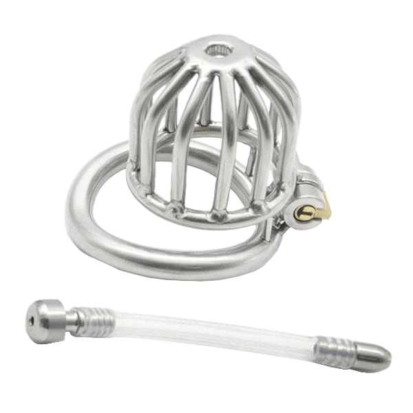 Alexa Metal Chastity Device 1.69 inches long, gallery view 2
