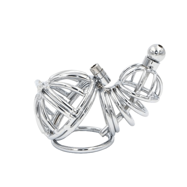 Brielle Metal Chastity Device 3.94 inches long, gallery view 4