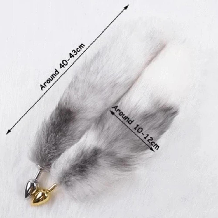 Elegant Fox Tail Butt Plug 19 Inches Long BDSM, gallery view 13