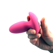 Load image into Gallery viewer, Hollow Silicone Vibrating Butt Plug 4.13 Inches Long
