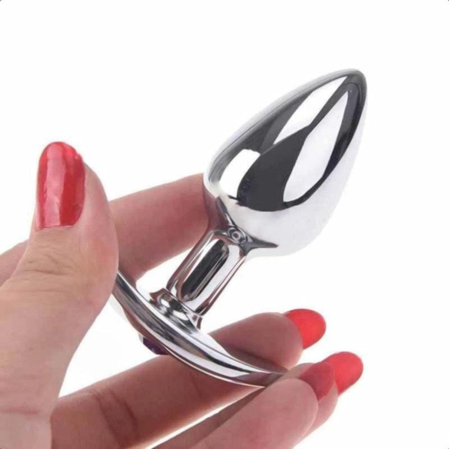 Beginner Jeweled Butt Plug with Removable Base BDSM, gallery view 6