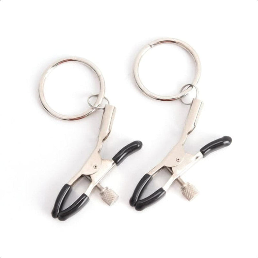 BDSM Flirting Rings Silver Nipple Clamps, gallery view 12
