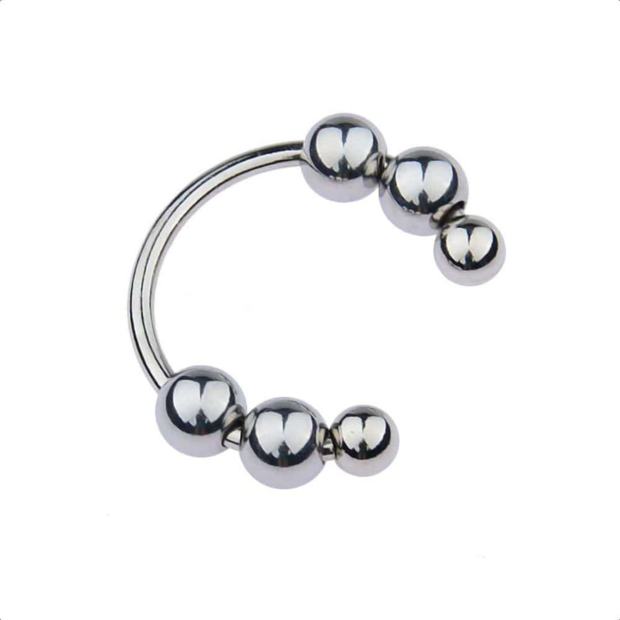 Beaded Stainless Glans Ring BDSM, gallery view 9