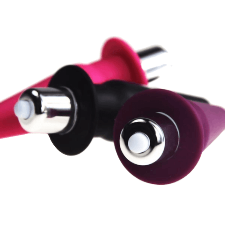 Silicone Vibrating Jelly Butt Plug | Mini Cone-Shaped, gallery view 7