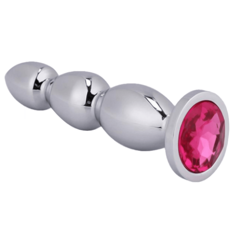 Beaded G-Spot Finder Jeweled Butt Plug product view