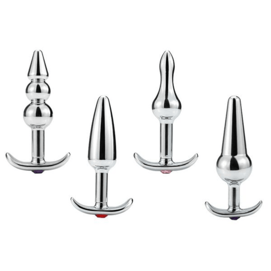 Erotic Random-Colored Jeweled Butt Plug product view