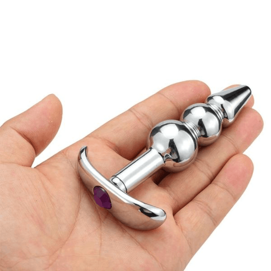 Erotic Random-Colored Jeweled Butt Plug, gallery view 7