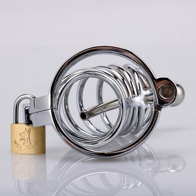 Skylar Metal Chastity Device 2.4 Inches Long, gallery view 3