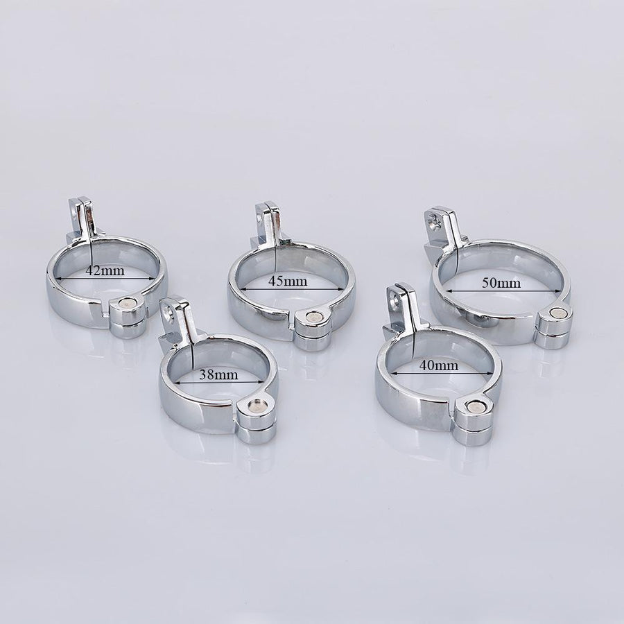 Skylar Metal Chastity Device 2.4 Inches Long, gallery view 4
