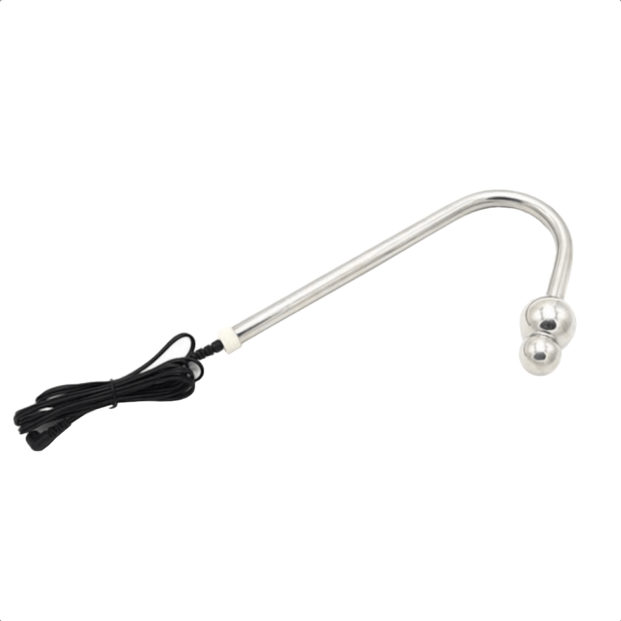 7.48 Inches LongDouble Beaded Electro Stimulation Anal Hook product view