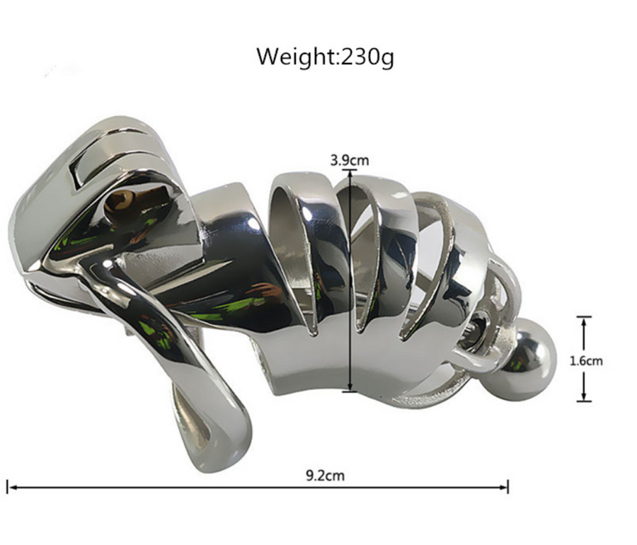 Paisley Male Chastity Device 3.66 inches long, gallery view 5