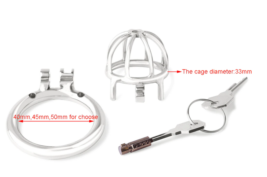Annabelle SMALL CHASTITY CAGE 1.77 Inches Long, gallery view 3