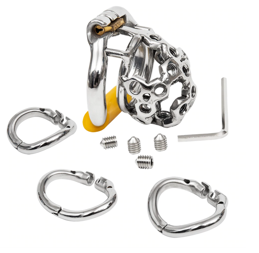 Molly Metal Chastity Device 2.01 inches long, gallery view 3