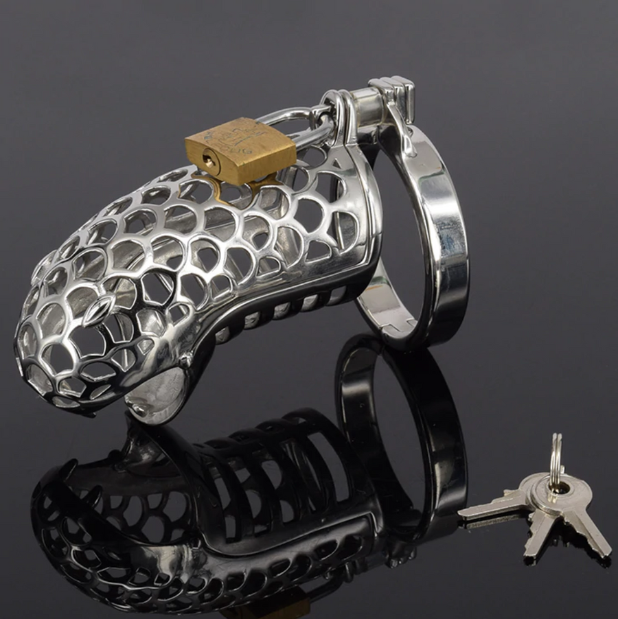 Gianna Metal Chastity Device 3.35 inches long, gallery view 5