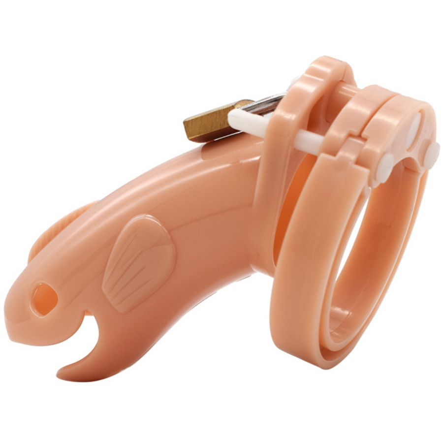 Plastic Cetacean Chastity Cage 3.22 Inches Long (All 5 Rings Included), gallery view 8
