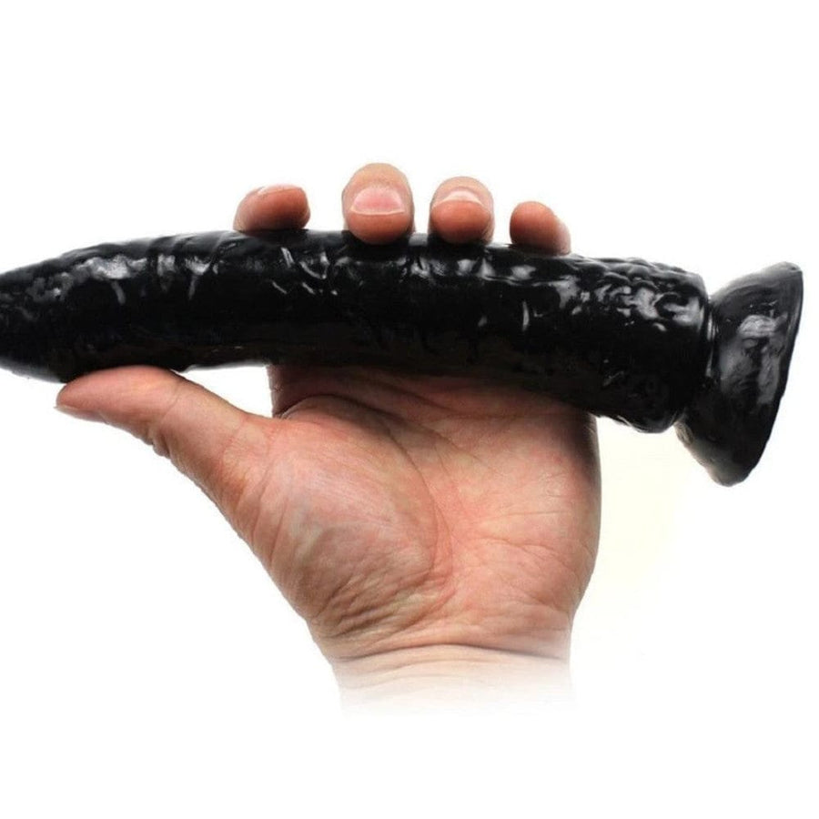 Flexible Silicone 7-Inch Black Strap On BDSM, gallery view 7